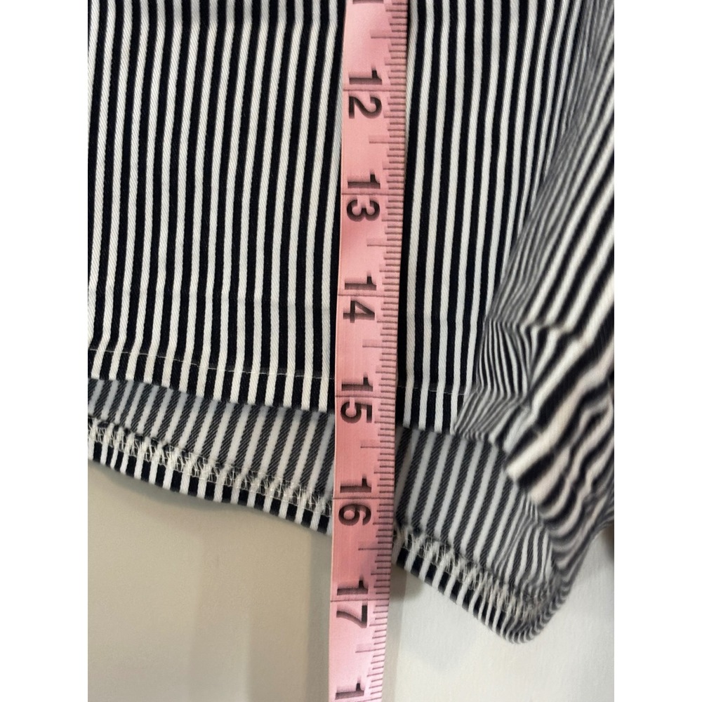 Trina Turk Magnifico Striped Sailor Shorts Women's High‎ Waist Button Nautical - Picture 7 of 13